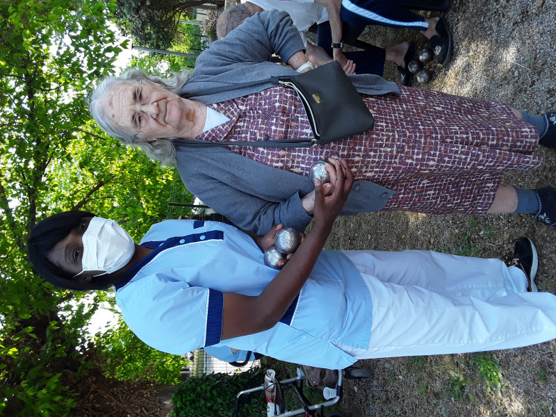 Partie de pétanque